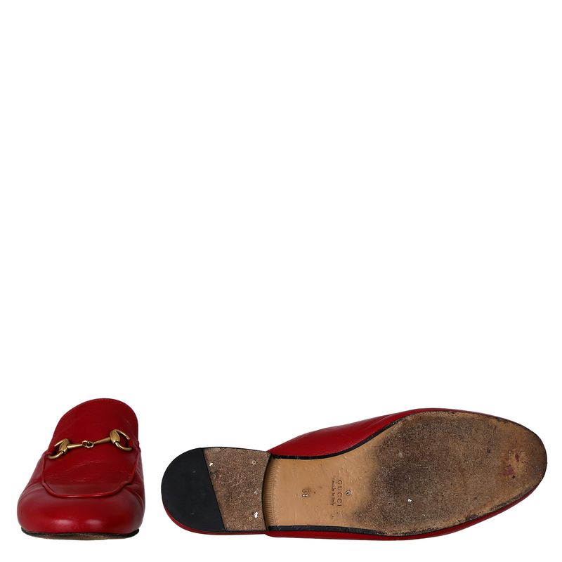 Mule-Gucci-Princetown-Horsebit-Vermelho