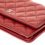 Bolsa-Chanel-WOC-Lambskin-Vermelha