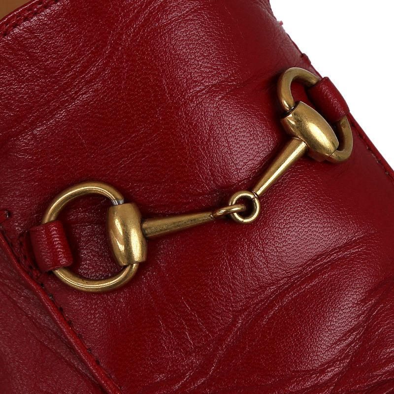 Mule-Gucci-Princetown-Horsebit-Vermelho