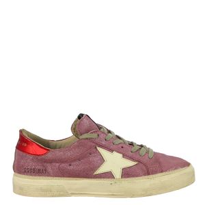 Tênis Golden Goose May Glitter Rosa