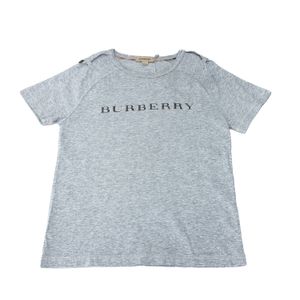 Camiseta Burberry Infantil Cinza Mescla