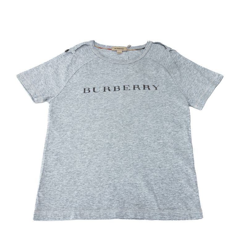 Camiseta-Burberry-Infantil-Cinza-Mescla