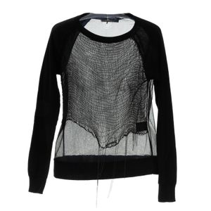 Blusa Allsaints Manga Longa Preta Correntes