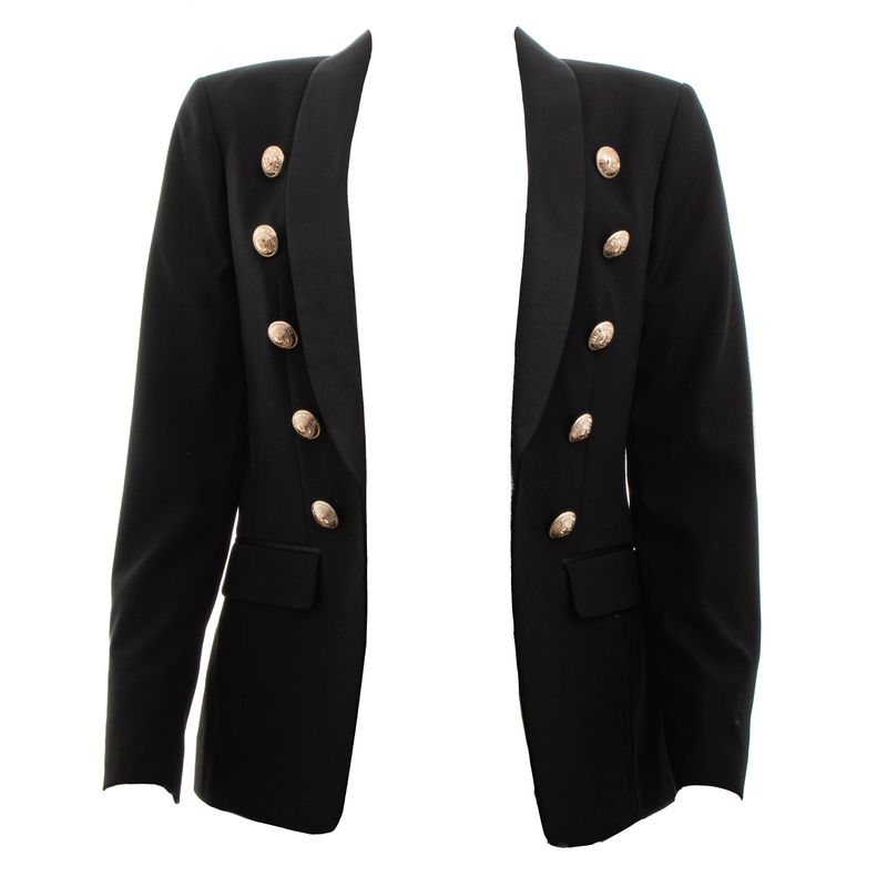 Blazer-Balmain-Preto