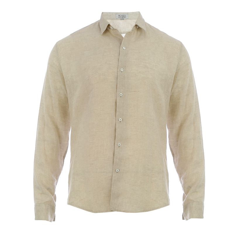 Camisa-Ricardo-Almeida-Linho-Bege