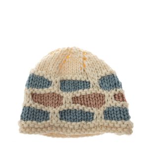 Gorro Carina Duek Branco Azul e Rosa