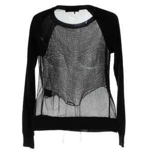 Blusa Allsaints Manga Longa Preta Correntes