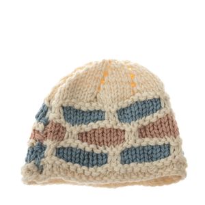 Gorro Carina Duek Branco Azul e Rosa