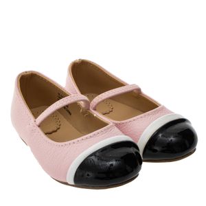 Sapato Janie and Jack Infantil Rosa e Preto