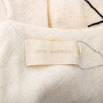 Vestido-Cris-Barros-Bege-com-Bordado-Preto