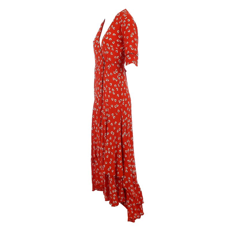 Kimono-Ganni-Floral-Vermelho