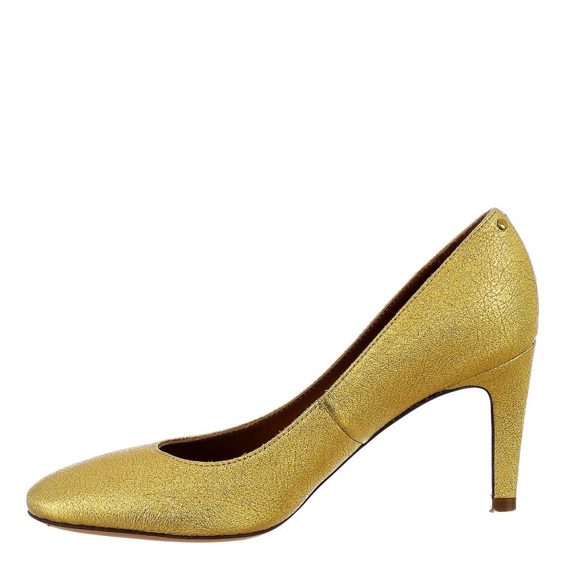 Sapato-Couro-Dourado