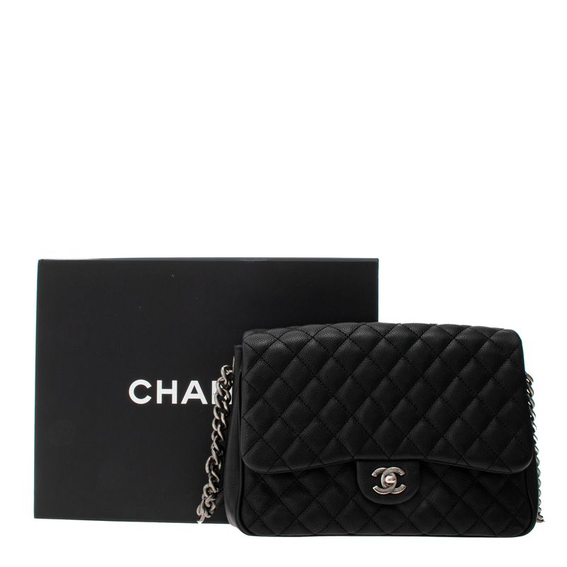 Bolsa-Chanel-Flap-Caviar-Preta