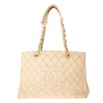 Bolsa-Chanel-Shopper-Caviar-Bege