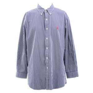 Camisa Ralph Lauren Listras Marinho e Branco