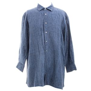 Camisa Linho Azul