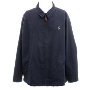 Casaco Polo Ralph Lauren Zíper Azul Marinho