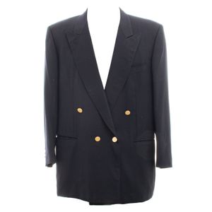 Blazer Ermenegildo Zegna Botões Dourados e Marinho