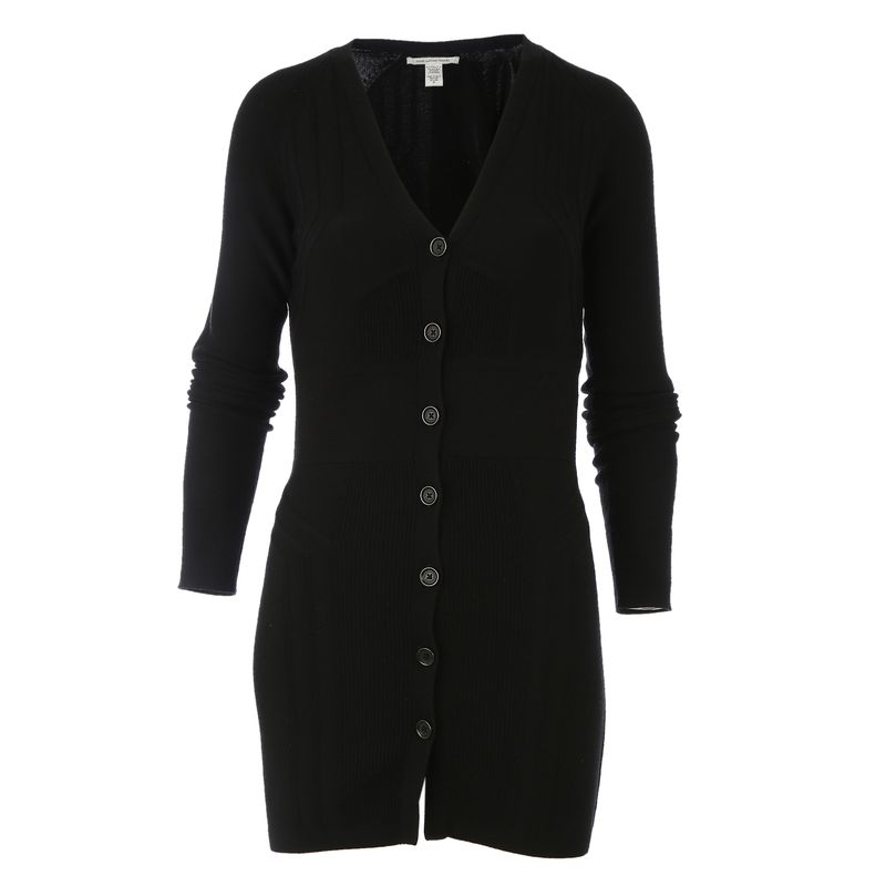 Vestido-Diane-Von-Furstenberg-Botoes-Preto