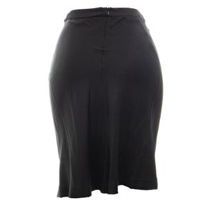Saia Alberta Ferretti Vintage Seda Preta