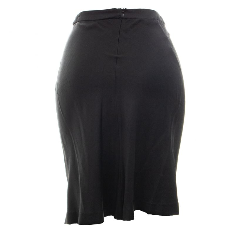 Saia-Alberta-Ferretti-Vintage-Seda-Preta