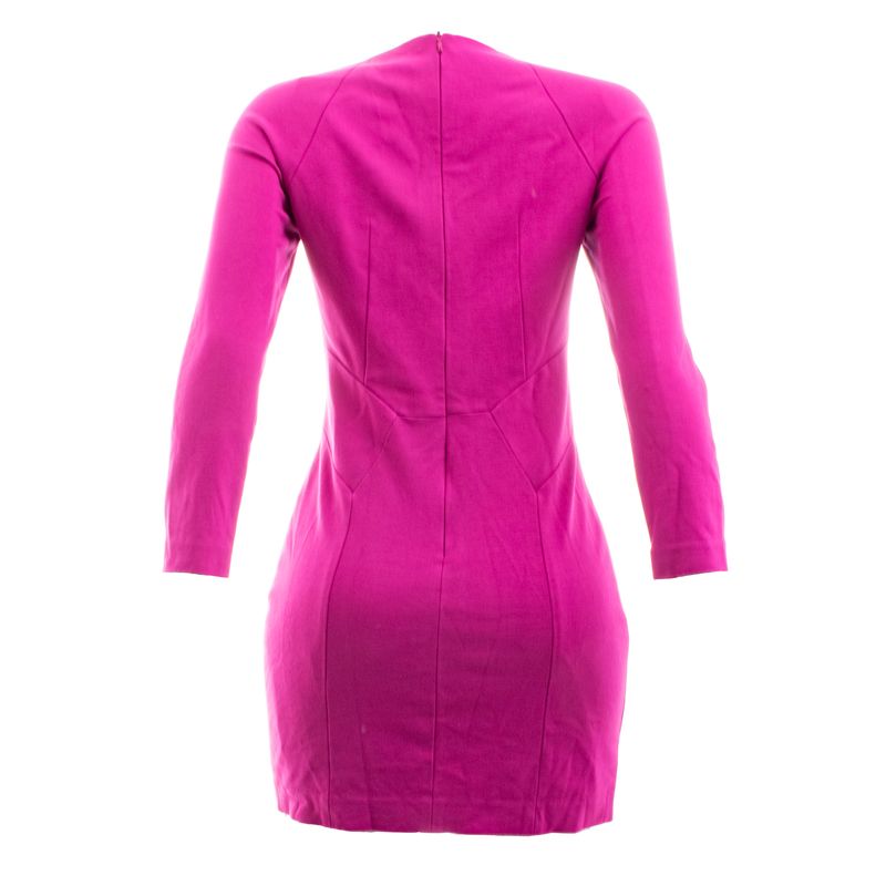 Vestido-Hugo-Boss-Manga-Longa-Malha-Rosa