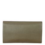 Clutch-Saint-Laurent-Couro-Prateado