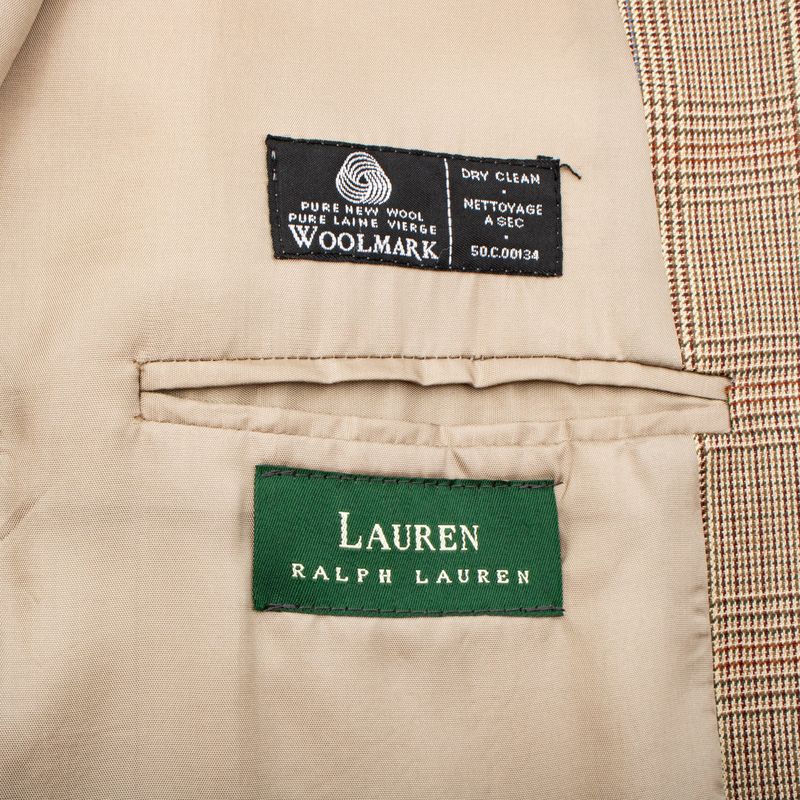 Blazer-Lauren-Ralph-Lauren-Xadrez-Marrom