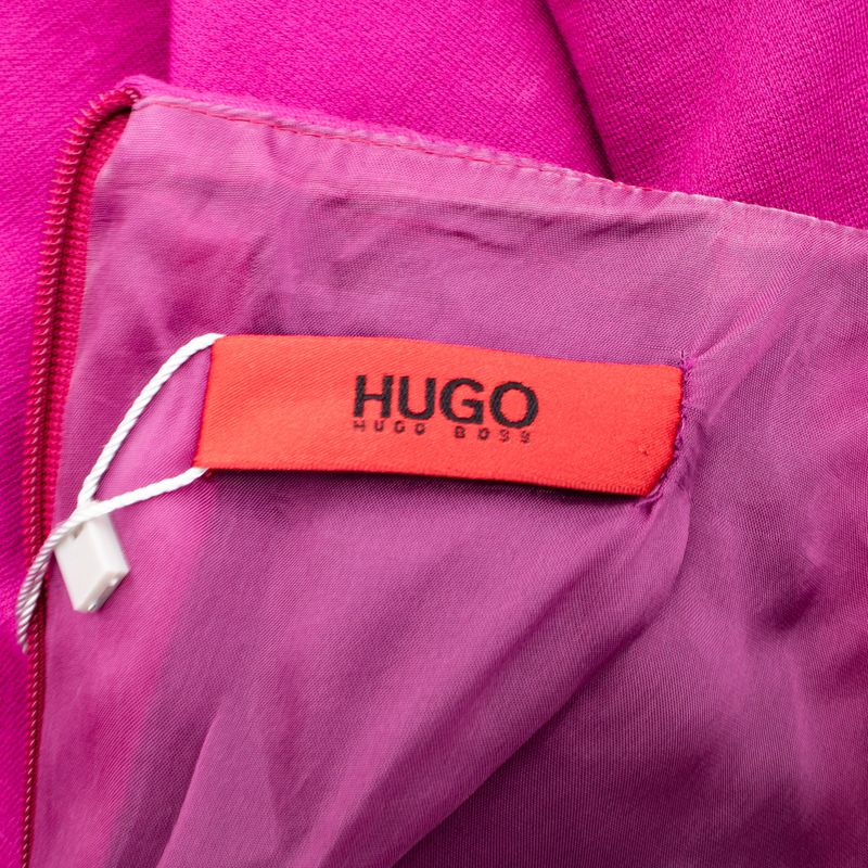 Vestido-Hugo-Boss-Manga-Longa-Malha-Rosa