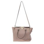 Bolsa-Valentino-Garavani-Rockstud-Tote-Bege