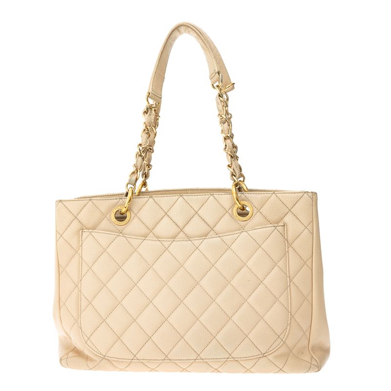 Bolsa-Chanel-Shopper-Caviar-Bege