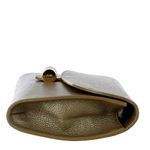 Clutch-Saint-Laurent-Couro-Prateado