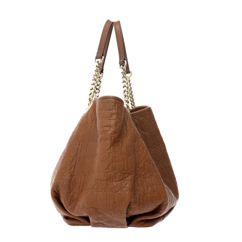 Bolsa-Carolina-Herrera-Couro-Caramelo