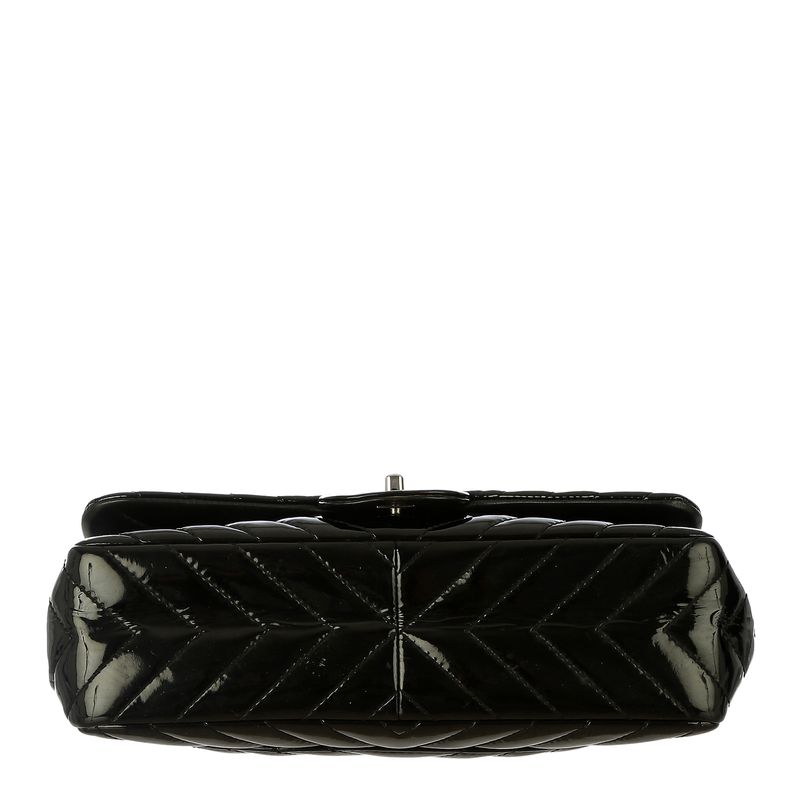 Bolsa-Chanel-Single-Flap-Maxi-Chevron-Preta
