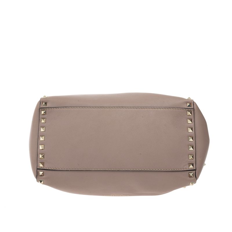 Bolsa-Valentino-Garavani-Rockstud-Tote-Bege