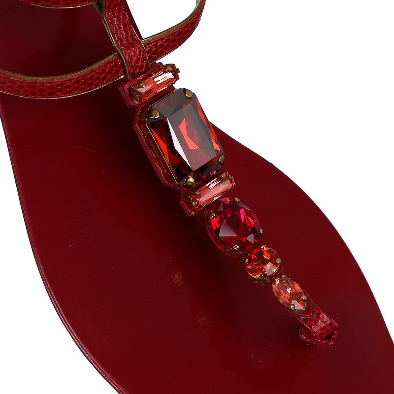 Rasteira-Dolce---Gabbana-Pedras-Vermelha