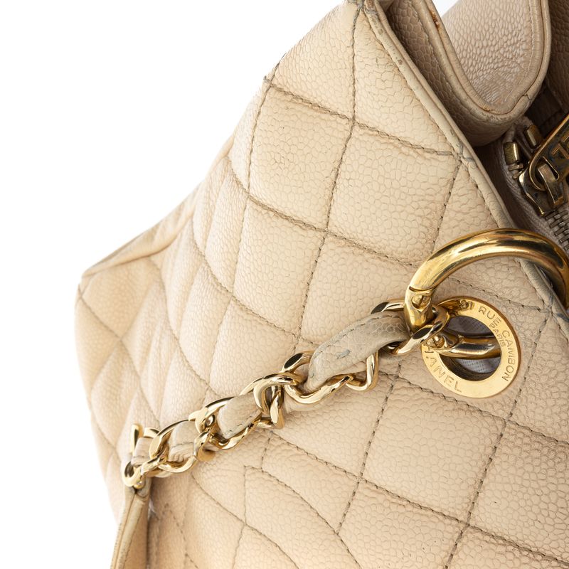 Bolsa-Chanel-Shopper-Caviar-Bege