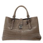 Bolsa-Bottega-Veneta-Roma-Croco-Cinza