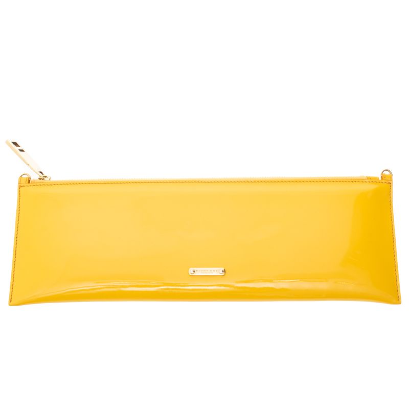 Clutch-Burberry-Prorsum-Verniz-Amarelo