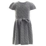 Vestido-Ralph-Lauren-Infantil-Trico-Cinza