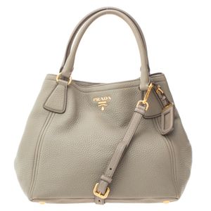 Bolsa Prada Sacca 2 Mancinni Couro Cinza