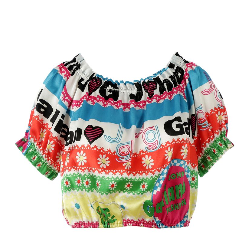 Blusa-John-Galliano-Estampada