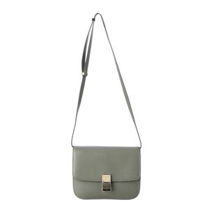 Bolsa Celine Classic Couro Cinza