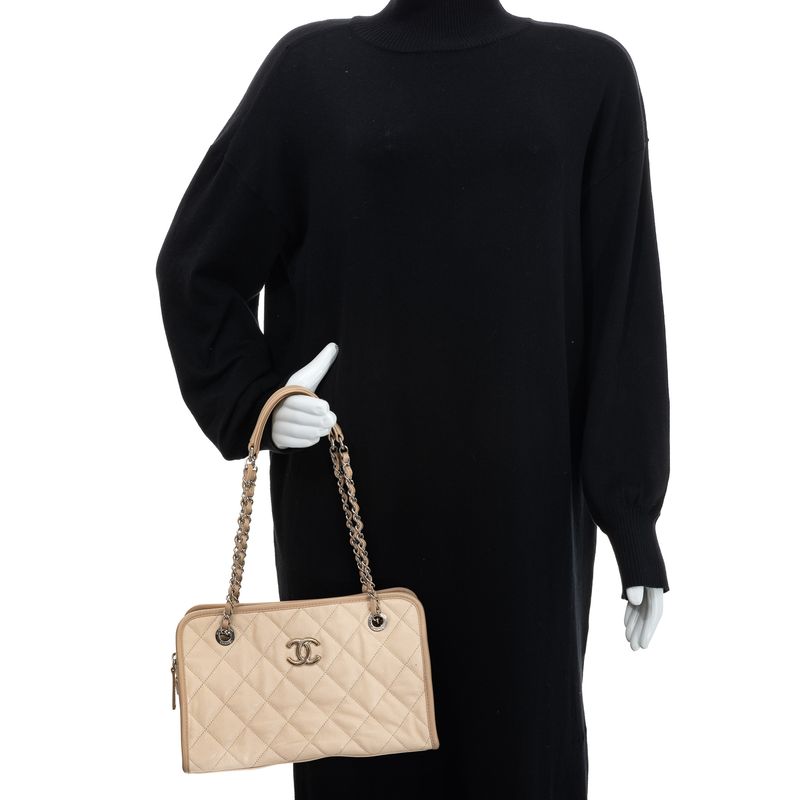 Bolsa-Chanel-Caviar-Creme