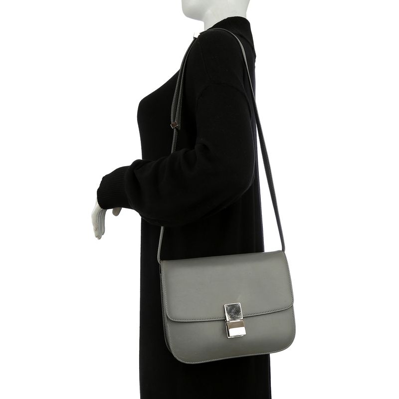 Bolsa-Celine-Classic-Couro-Cinza