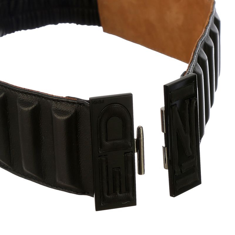 Cinto-Fendi-Couro-Preto-