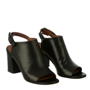 Peep Toe Givenchy Couro Preto
