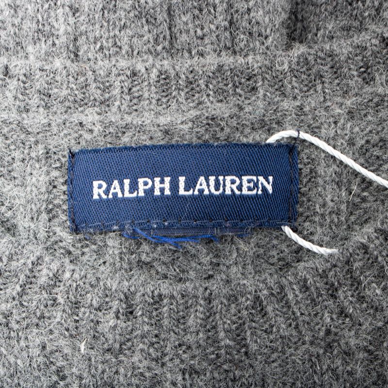 Vestido-Ralph-Lauren-Infantil-Trico-Cinza