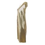 Vestido-Bottega-Veneta-Dourado