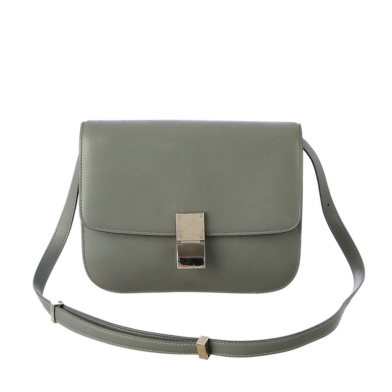 Bolsa-Celine-Classic-Couro-Cinza